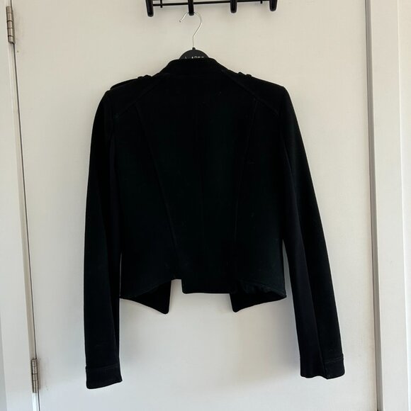 BCBGMAXAZRIA Wool cropped military style jacket - Picture 5 of 5